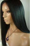 Perfect-Virgin Brazilian Silky Straight Glueless Full Lace Wig.  Best Quality last up to 2 years
