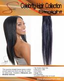Our straight hair has a sleek look and can be curled for body. Available in Malaysian and Brazilian textures.